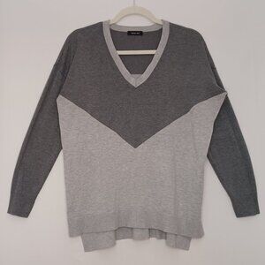 Women's Verve‎ Ami Grey Color Block Sweater
